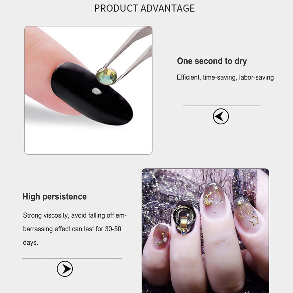 Nail Attachment Glue Fast-Dry Rhinestones Multi-Purpose Manicure Tools Universal Makeup Supplies Household Accessories