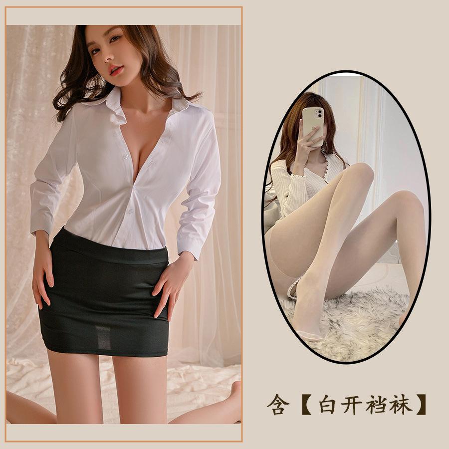 Fun Sexy Secretary Seduction Suit Hip Wrap Passion Teacher Hip Wrap Skirt Large Size Suit Slim