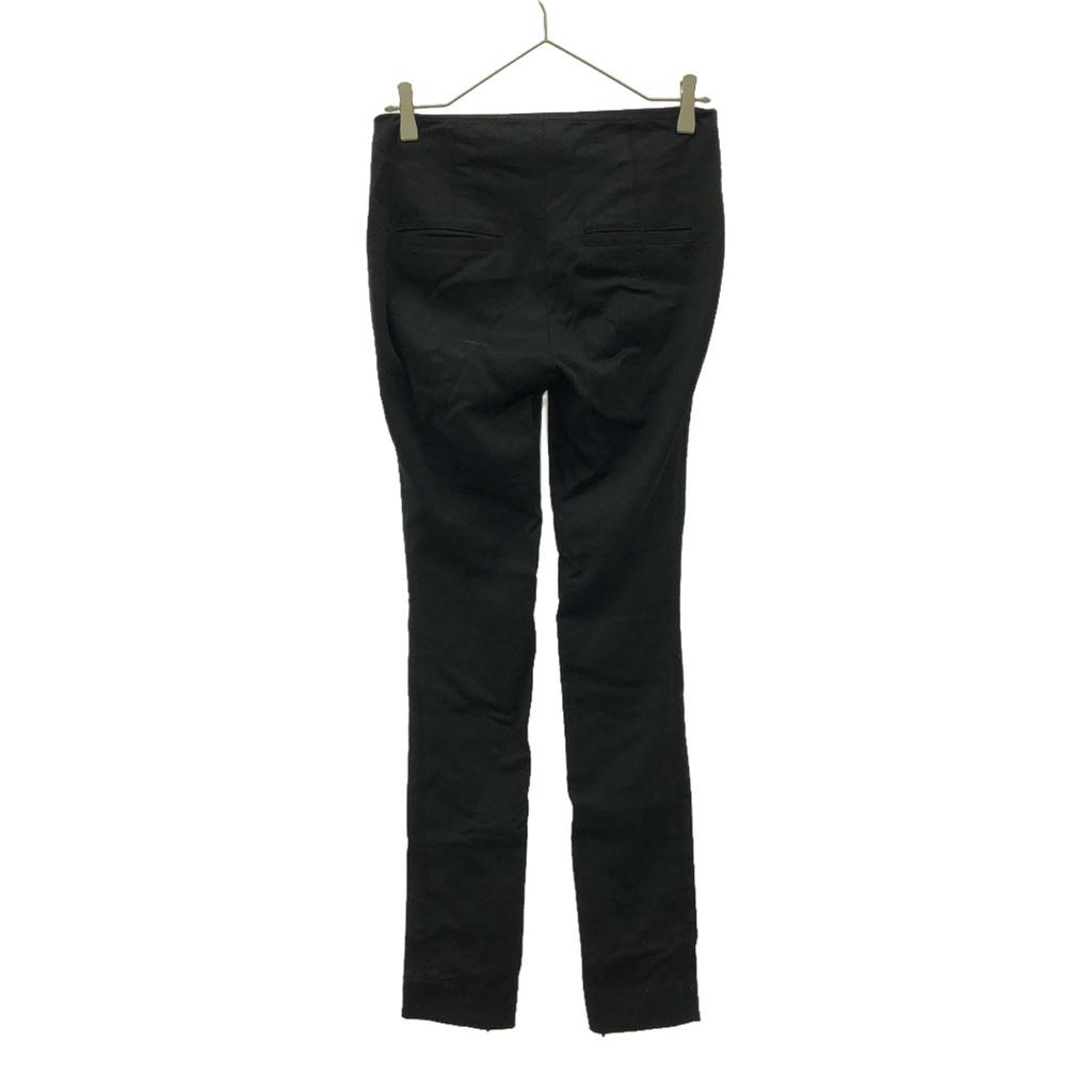 HELMUT LANG wool blend Slim pants black Zip slit at hem Women Used