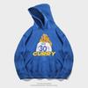 Autumn hooded sweater pullover European and American style trend loose basketball casual towel back curry printed jacket