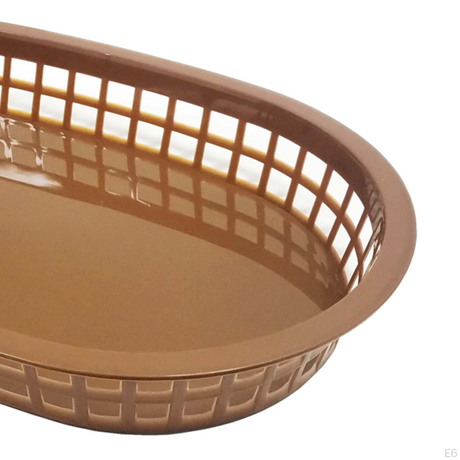 12 шт. Корзины быстрого питания для ресторана Большие ретро-тарелки для деликатесов чёрный — фото 7