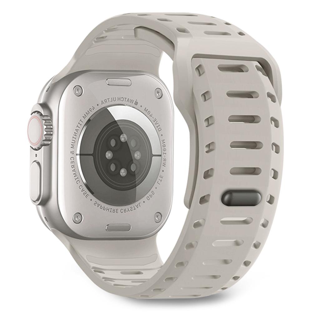 Silicone Band for Apple Watch Series 10 Ultra 9 8 7 SE 6 5 4 3 2 1 46mm 49mm 45mm 44mm 42mm Adjustable Watch Strap