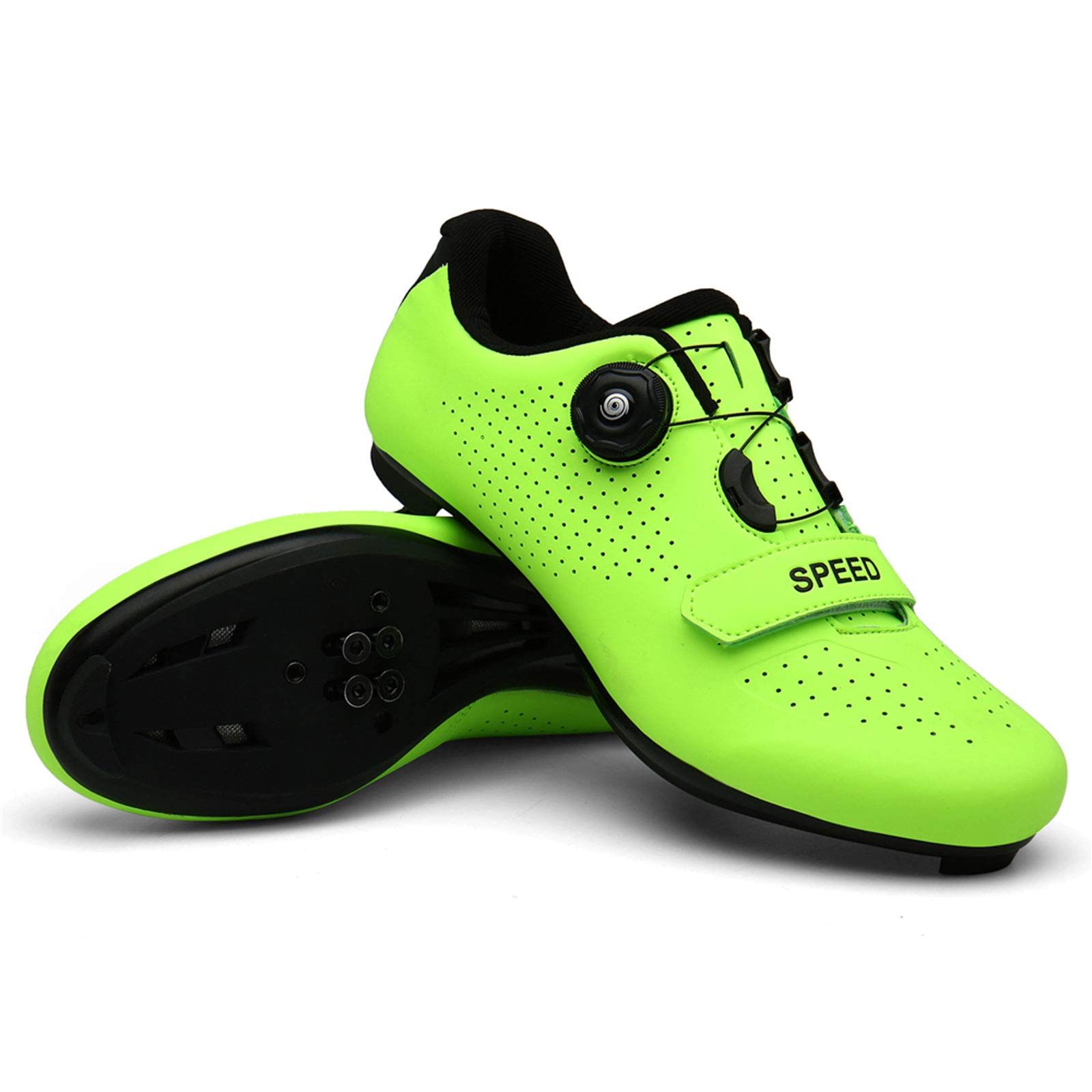 

G&I Brothers Cycling Shoes Men s Road Bike Shoes Casual Bicycle Shoes Beginner (green, 25.0 cm) зелёный