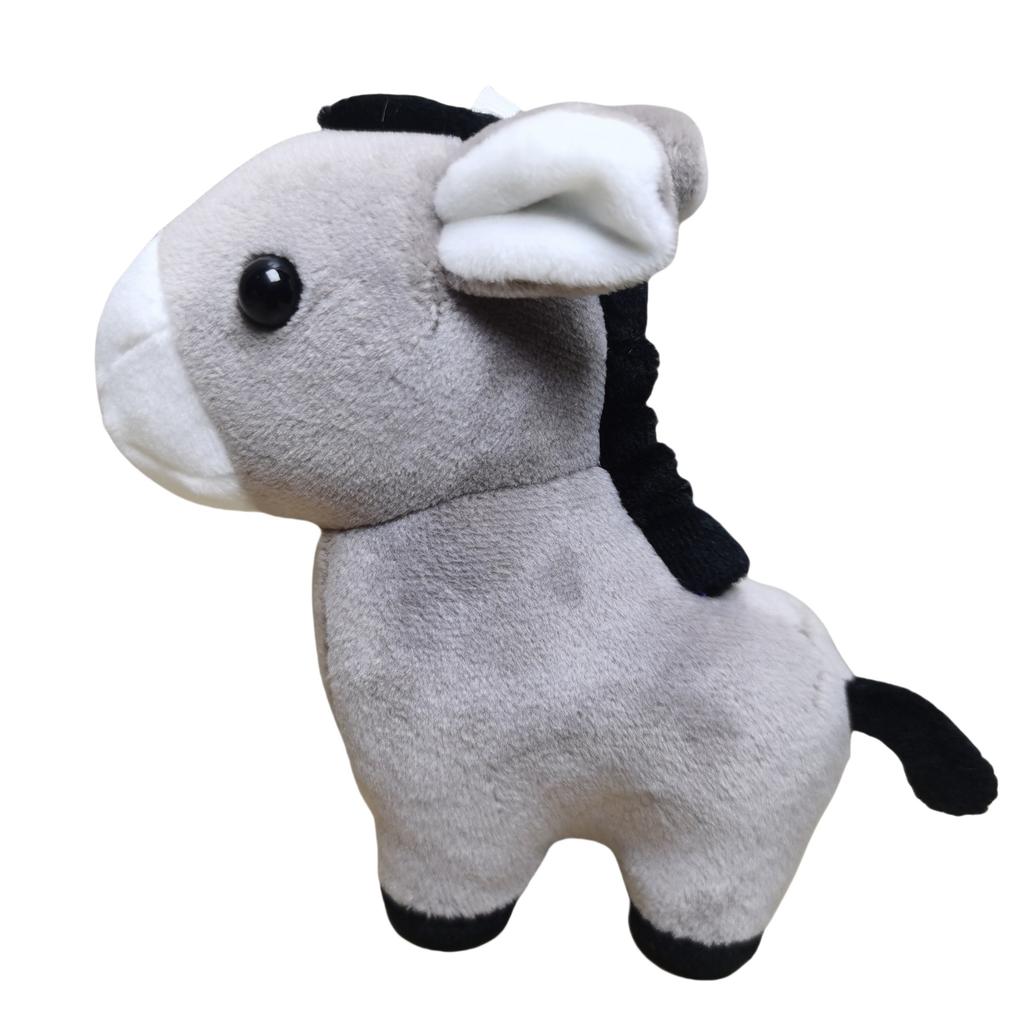 Animal Pony Donkey Plush Toy, Small Doll Giraffe Zebra Doll Pendant Doll Gift