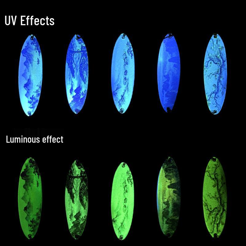 LETOYO UV Luminous 3D Printed Double-sided Trout and Asp Bait