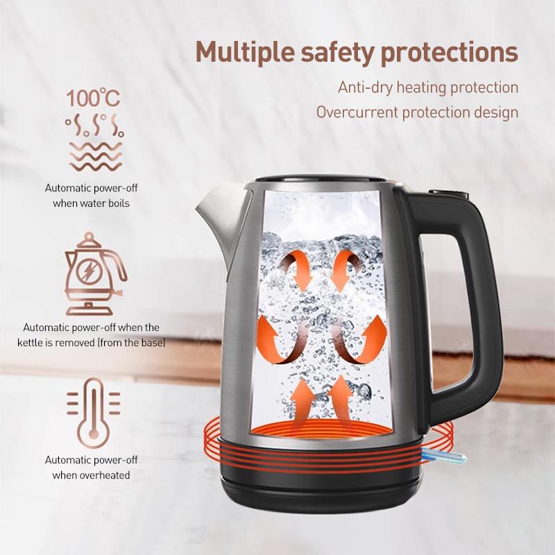 Philips HD9350/90 Electric Kettle 1.7 L Capacity Comes with a Compatible Country Plug 1850 W
