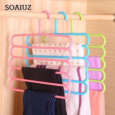 Portapantaloni Porta abiti Asciugamani Abbigliamento Abbigliamento Salvaspazio a cinque strati