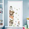 1PC Cute Cartoon Probe Stacked Sitting Small Animal Wall Stickers for Kids Room Bedroom Home Decoration Wall Decor