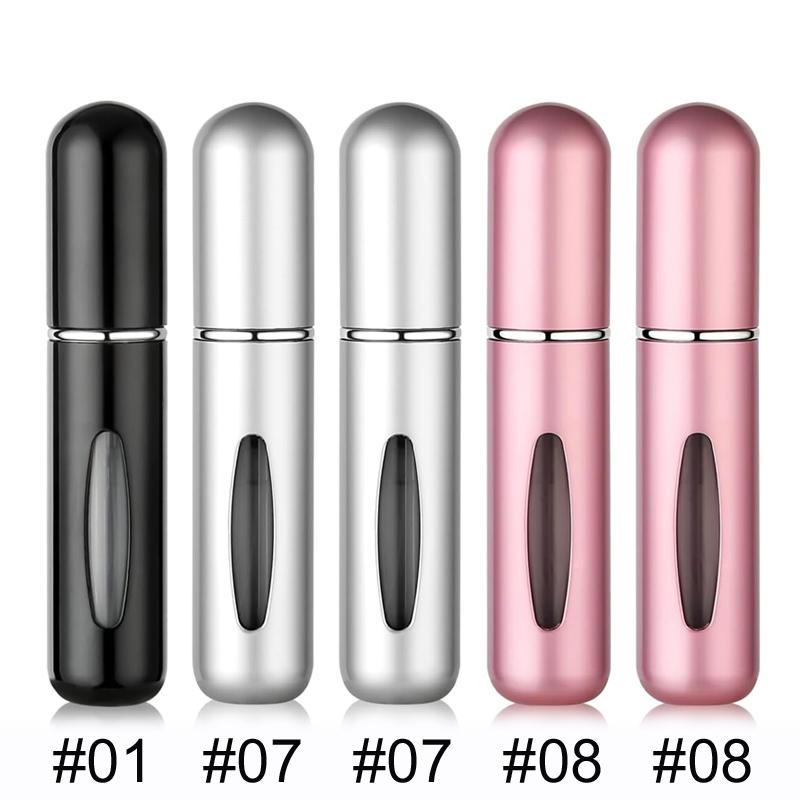 1/5/10PCS 5ml Portable Perfume Atomizer Mini Perfume Bottle Sample Spray Bottle Dispenser Cosmetic Travel Container