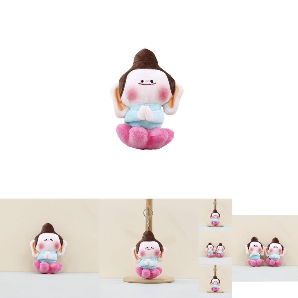 Adorable New Plush Lotus Buddha Keychain Doll Soft Toy With Unique Design And Colors