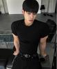 Siaosiko Muscle Fit Round Short Sleeve Knit