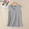 Women Casual V-Neck Sleeveless Tank Tops