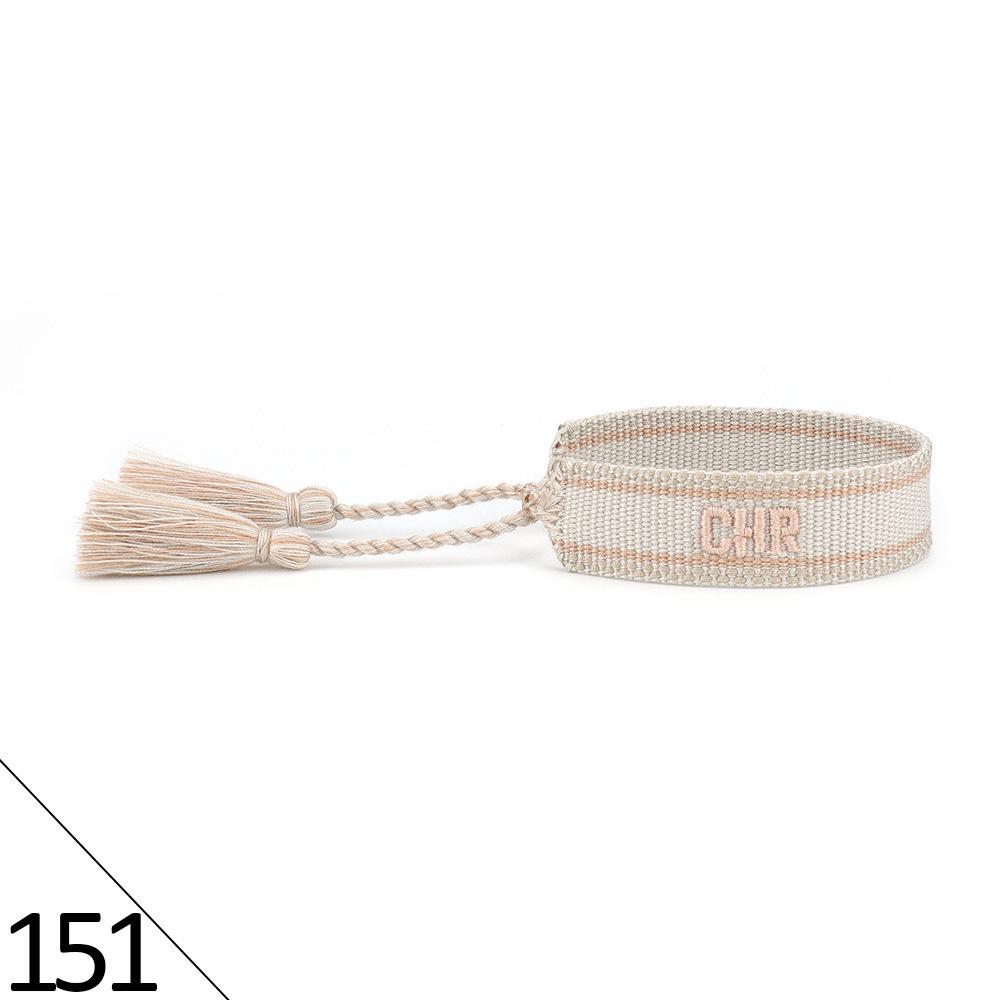 Friendship Letter Bracelet - Hand-Woven Ethnic Style with Polyester Tassels