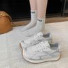 Thick-soled Contrasting Color Splicing German Training Shoes for Women's 2025 New Mesh Breathable, Comfortable and Lightweight Sports