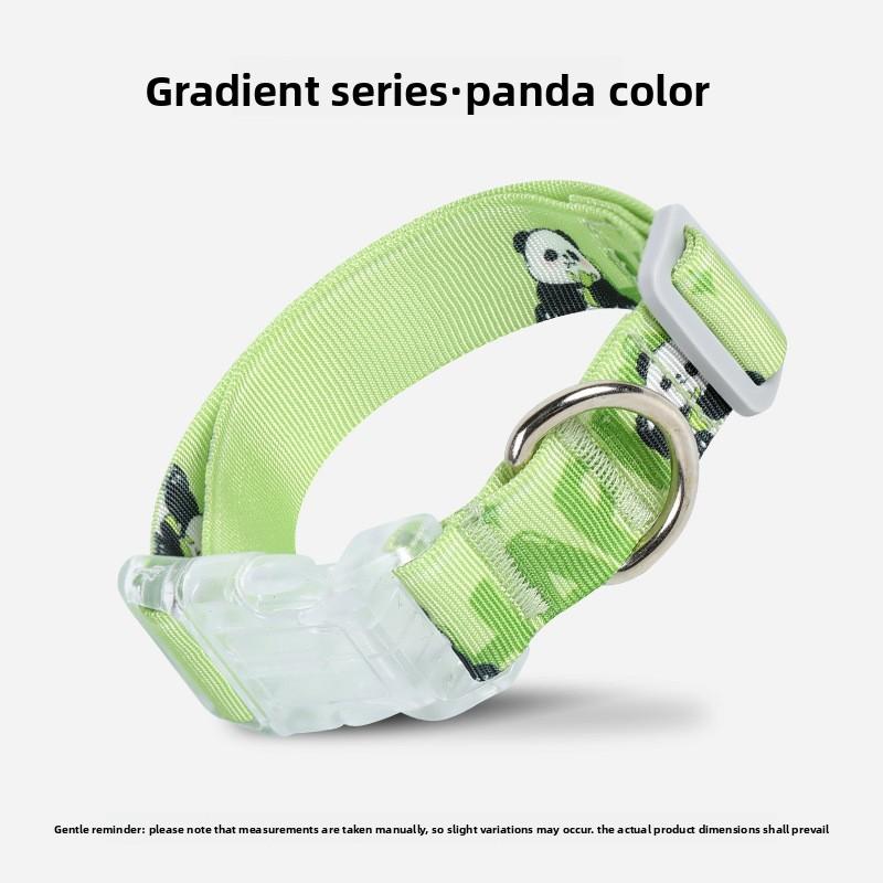 

Собачий ошейник, мультяшный градиентный принт, защита шеи для маленьких и средних собак, регулируемый не сдавливающий ошейник для питомцев для выгула L