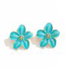 Salircon Exquisite Multicolored Flower Stud Earrings for Women 2025 Post Spring Summer New Creative Flower Earrings Jewelry Gift