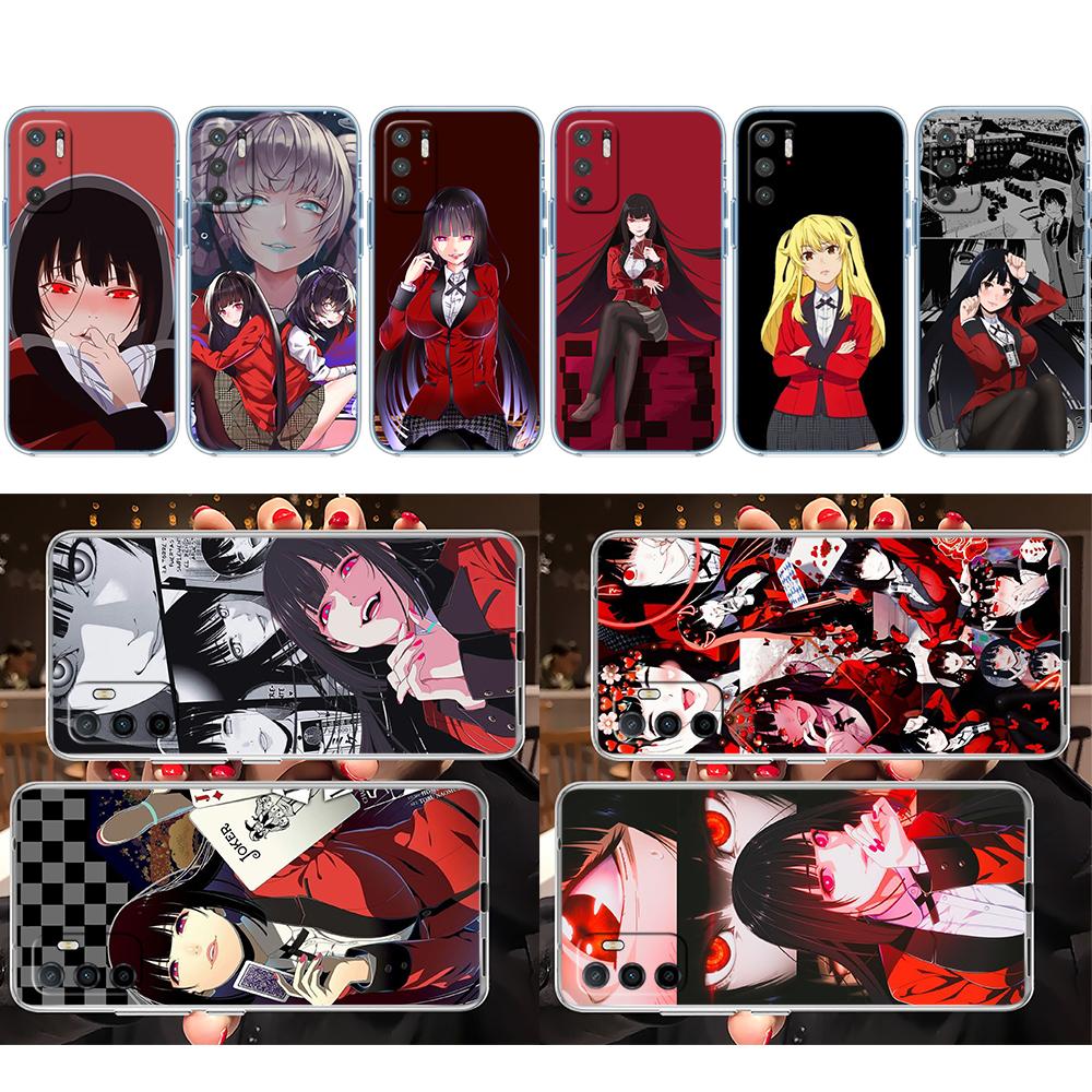 PP42 Kakegurui Transparent Phone Case for Motorola Moto G40 G04 G05 One Ace Action  Fusion + Plus Hyper Macro Vision Zoom