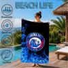 Arema Football club Printed Microfiber Beach Towel, Soft And Absorbent, Quick-Dry, Ideal for Summer Travel, Beach Essential, Swimming Pool