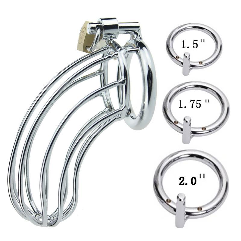 Metal Cage Penis Lock Chastity Lock Chastity Cleaner Long-Term Wear CB Sex Toys Sex Tools Cage SM