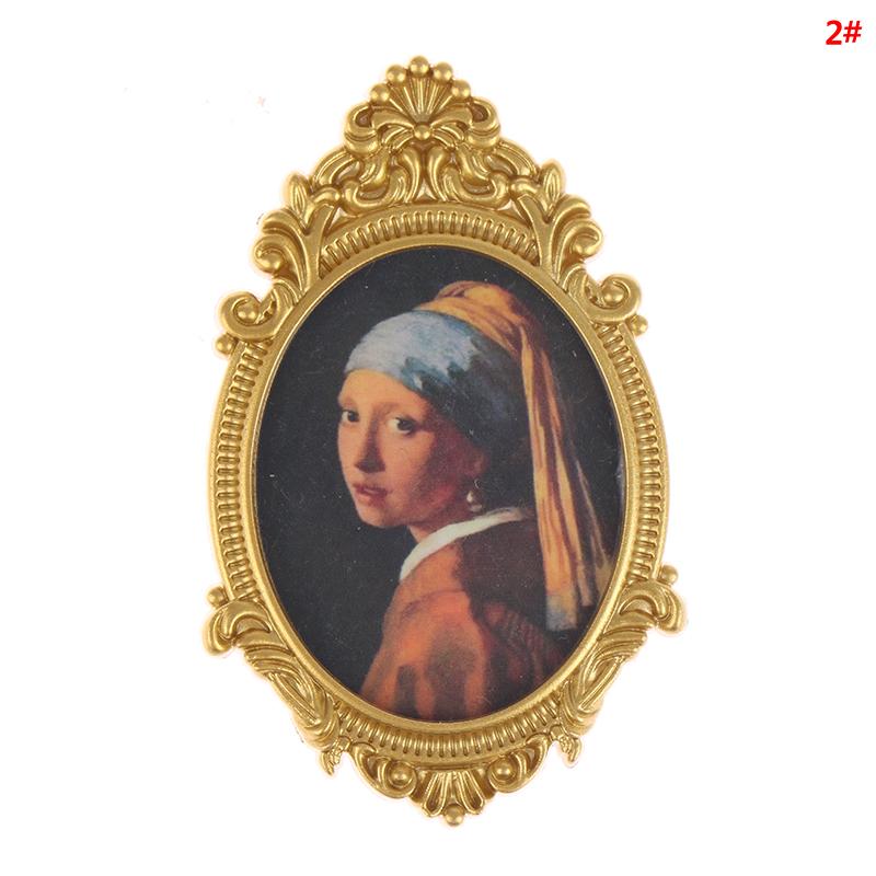 

1:12 миниатюрных фотографий кукольного домика, настенная картина, декор кукольного домика 2#