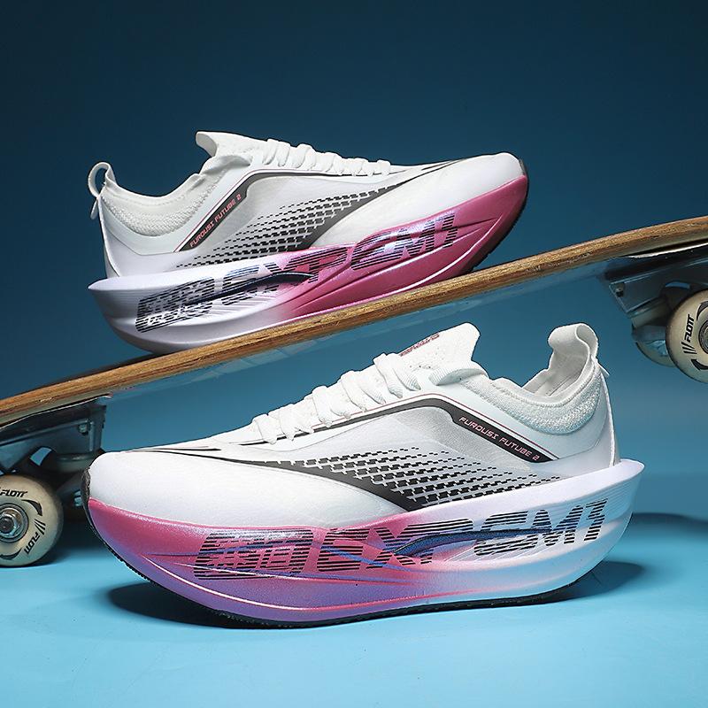 Tide Outdoor Sneakers Teen Student Running Shoes Professional Racing Marathon Slow Shock Breathable 34