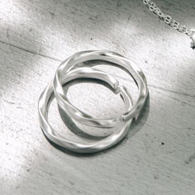 Enuff (silver 925) Twisted Matt Slim Ring