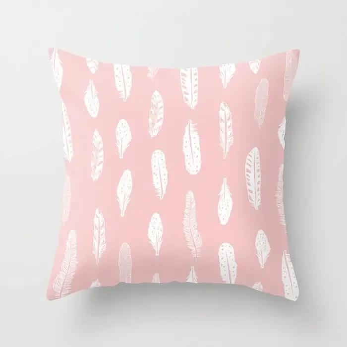 

Короткая плюшевая наволочка Диван Кровать Акварель Простая живопись цветов Наволочка для подушки 30x30cm чёрный