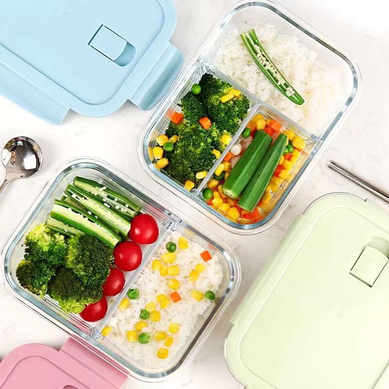 RuHan Microwave Glass Divided Food Container