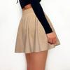 Women's Color Corduroy Skirt Fashion Sweet Single Button High Waist Umbrella Skirt