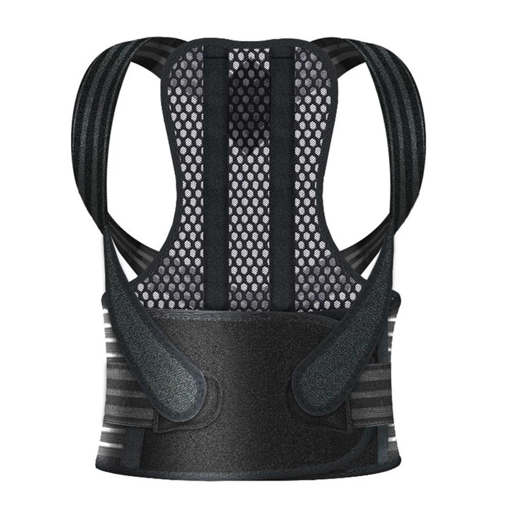 

1Pcs Back Posture Corrector For Kids And Teens, Adjustable Upper Back Brace Clavicle Support Brace With Soft Shoulder Pads L