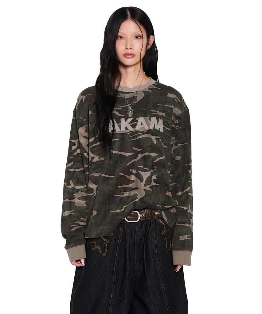 AAKAM Waffle Camouflage Long Sleeve (Khaki)