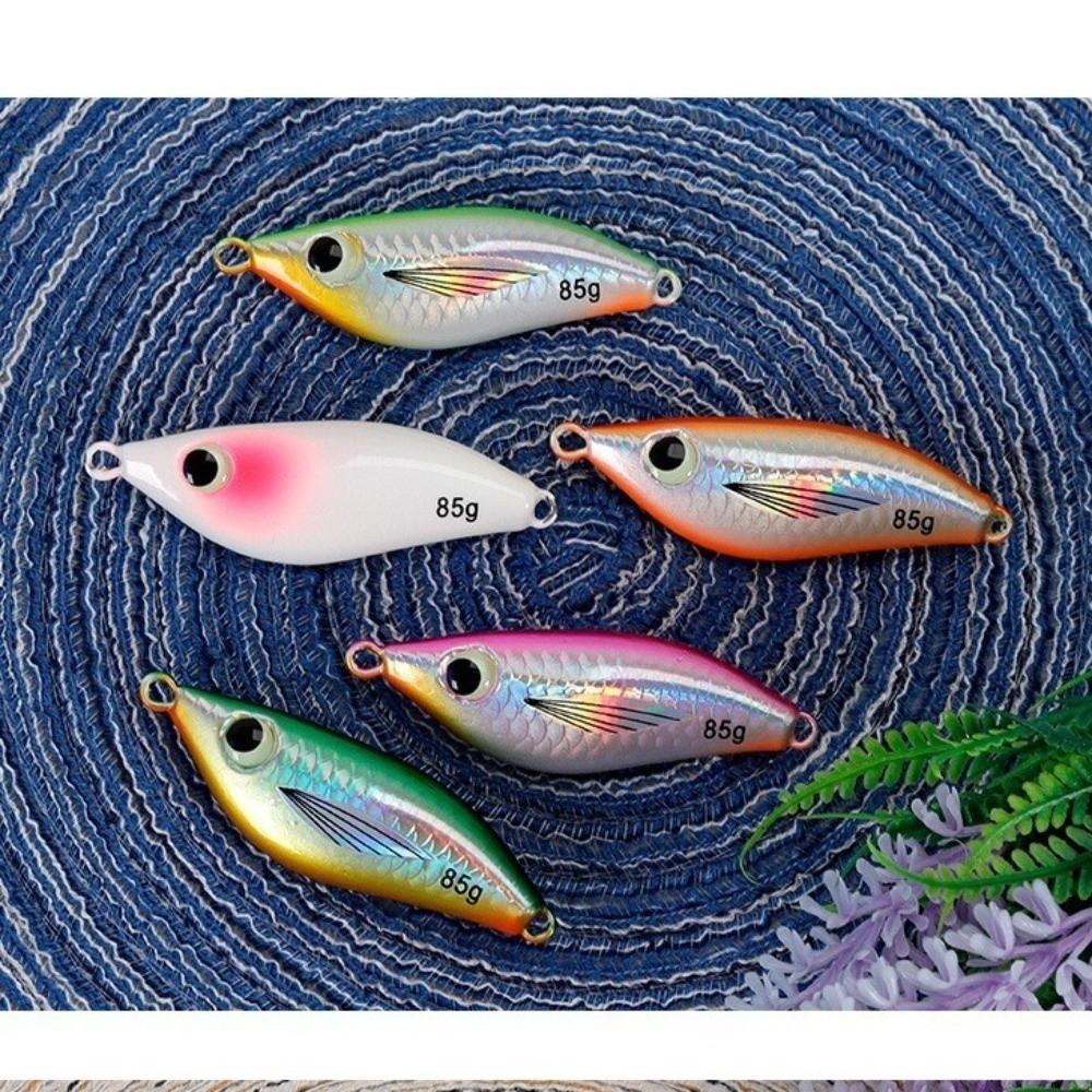Metal Construction Fishing Jig Lures Glow Shore Casting Lures New Jigging Spoon Lure  Shore Casting