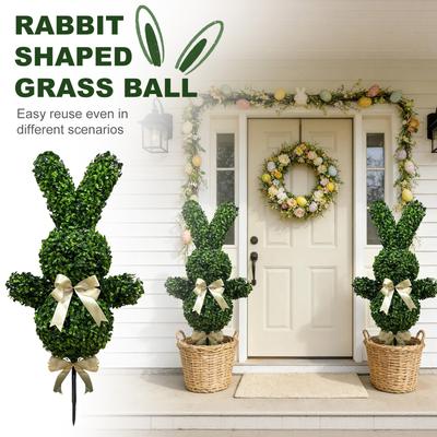 Easter Decorative Faux -shaped Tree Artificial -shaped Simulated Green Plant Ground Stake