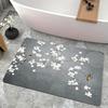 New Chinese Style Bathroom Carpet with High-end Feel Flower Bird Rug Entrance Entrance Non Slip Absorbent Door Mat