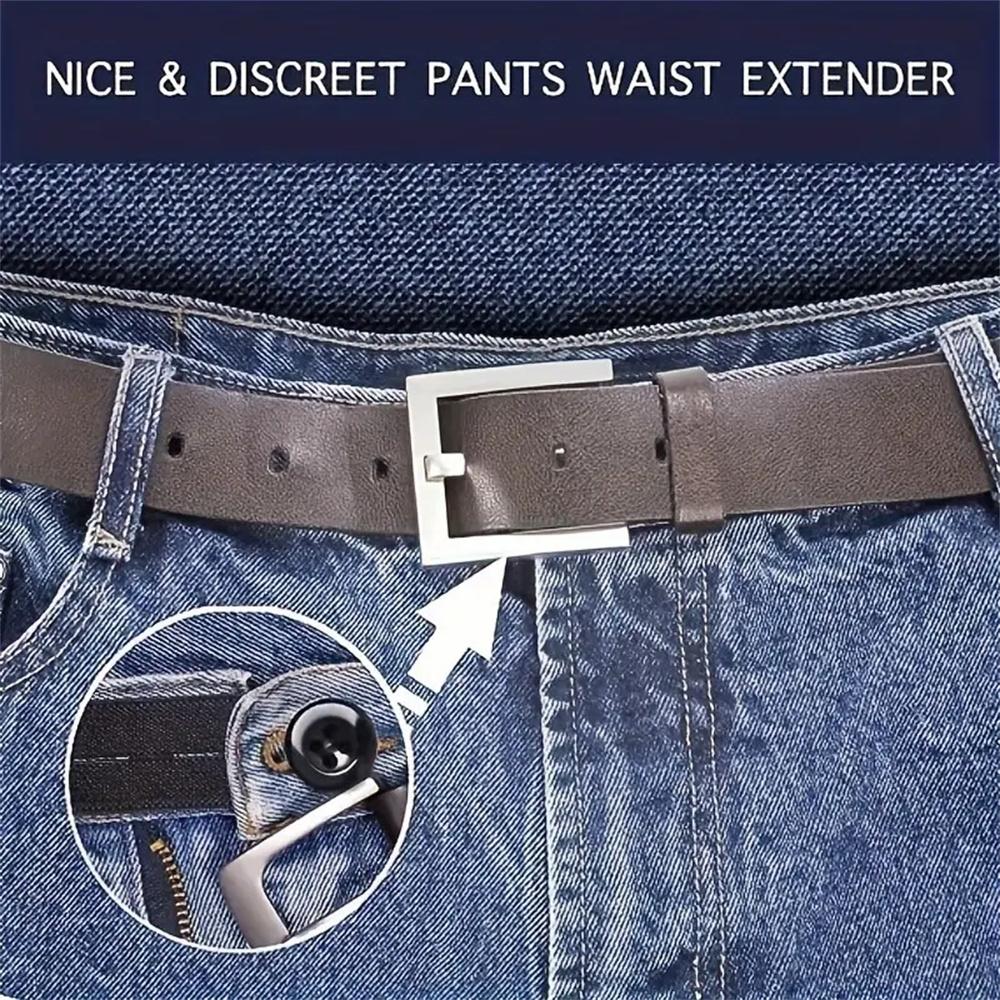 8ks elastické prodlužovače pasu nastavitelné přezky na kalhoty pro těhotné, tlusté kalhoty, džíny, bez šití, knoflík v pase pro muže a ženy, dárky