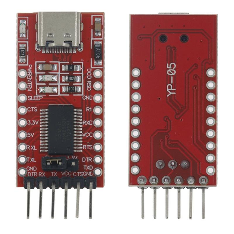 USB to TTL Conversion Adapter Module Featuring 3.3V and 5V Output Compatibility Lightweighted