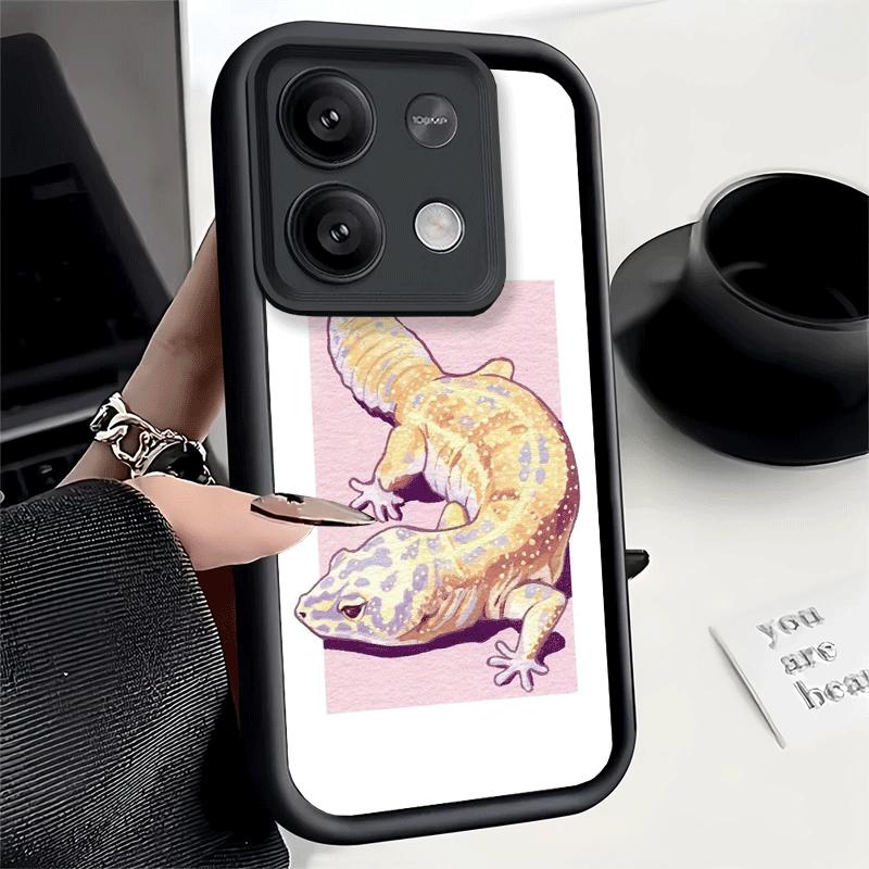 Phone Case for Xiaomi Redmi Note 15 14 13 Pro Plus Lizards Geckos Cute Pet Shell 12S 11 11S 11T 5G 14S Soft Silicone Funda