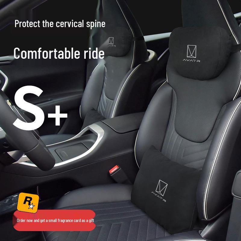 Avatar 11 Car Headrest & Lumbar Support Pillow Set for Interior Comfort