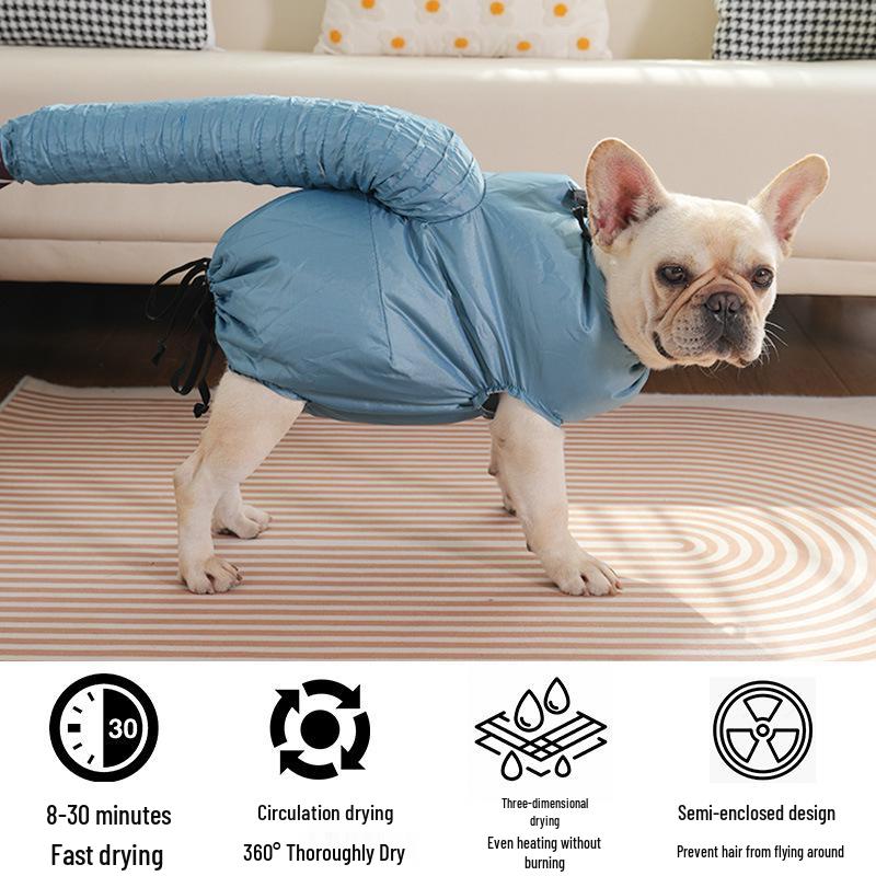 Teddy Corgi Pet Hair Dryer Box - Automatic Silent Drying Bag for Cats & Dogs
