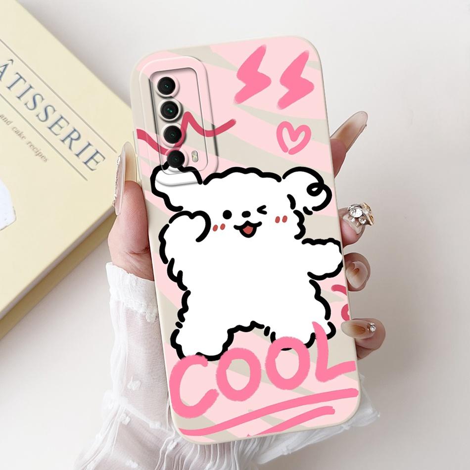 Für Huawei P Smart 2021 Hülle Huawei Y7a PPA-LX3 PPA-LX2 PPA-LX3 Süßer Panda Hase Weiches Silikon Stoßfeste Handyhüllen