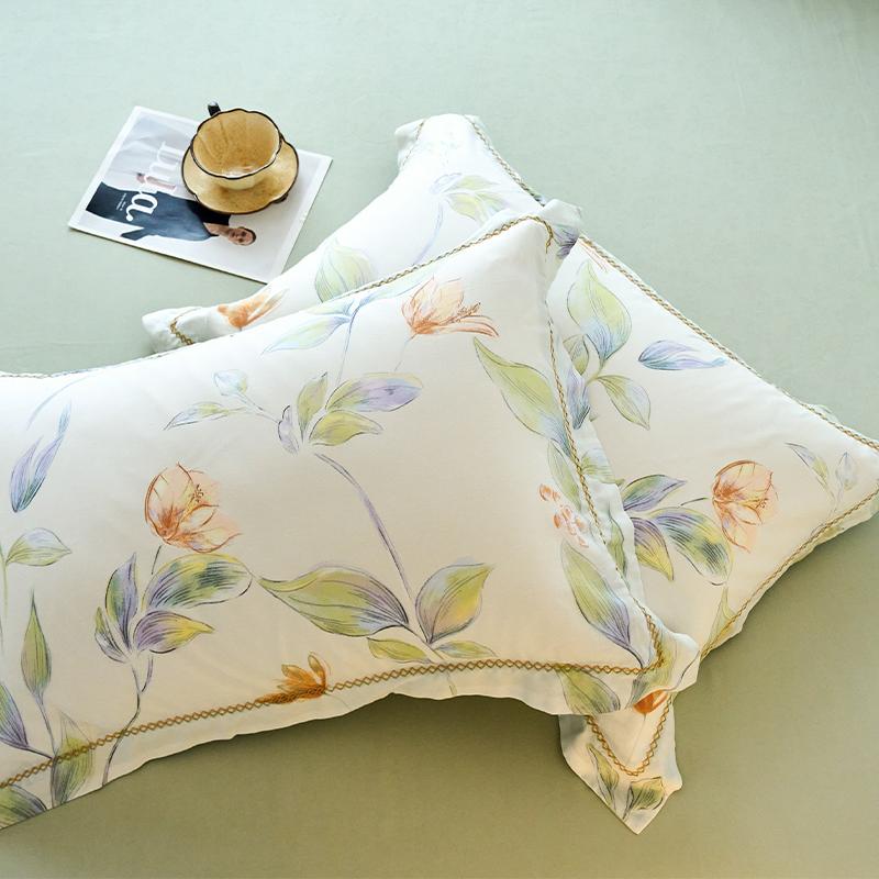 

Лиоцелл Tencel 2 штуки 48см*74см Наволочка Красота Цветочный принт Наволочка Чехол для подушки для спальни Наволочки 2 pieces 48x74cm