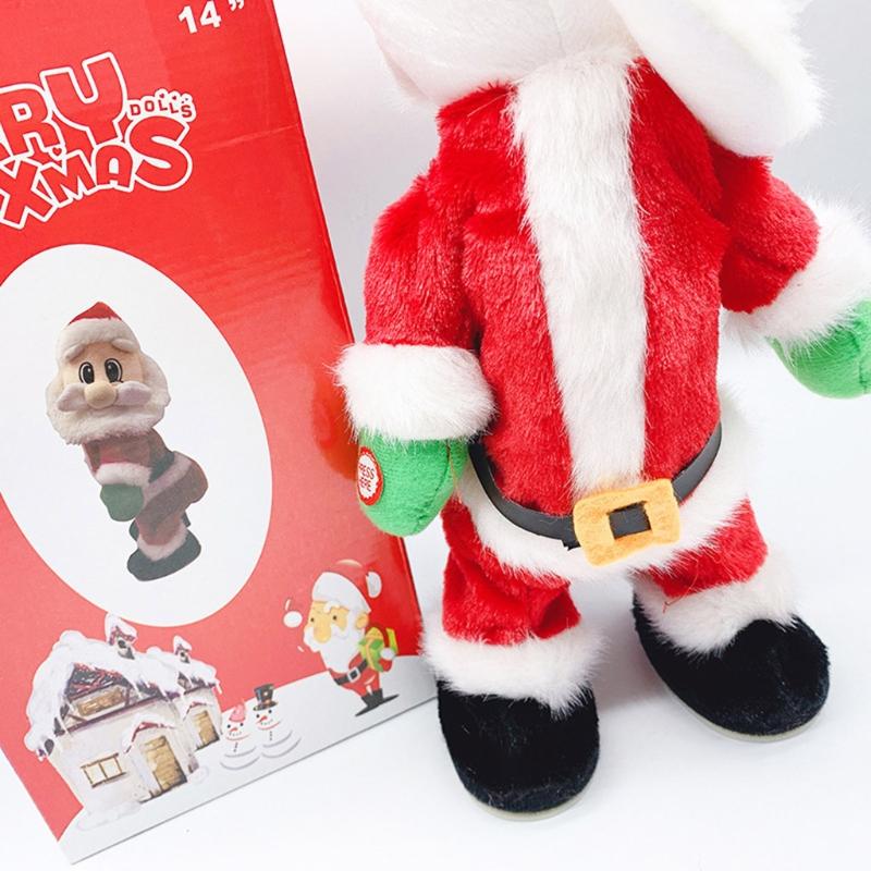 Cute Gift for Kids&Adults Plastic Toy Kids Game Electric Dancing Santa Claus Creative Supplies for Age 3 Kids/Adults