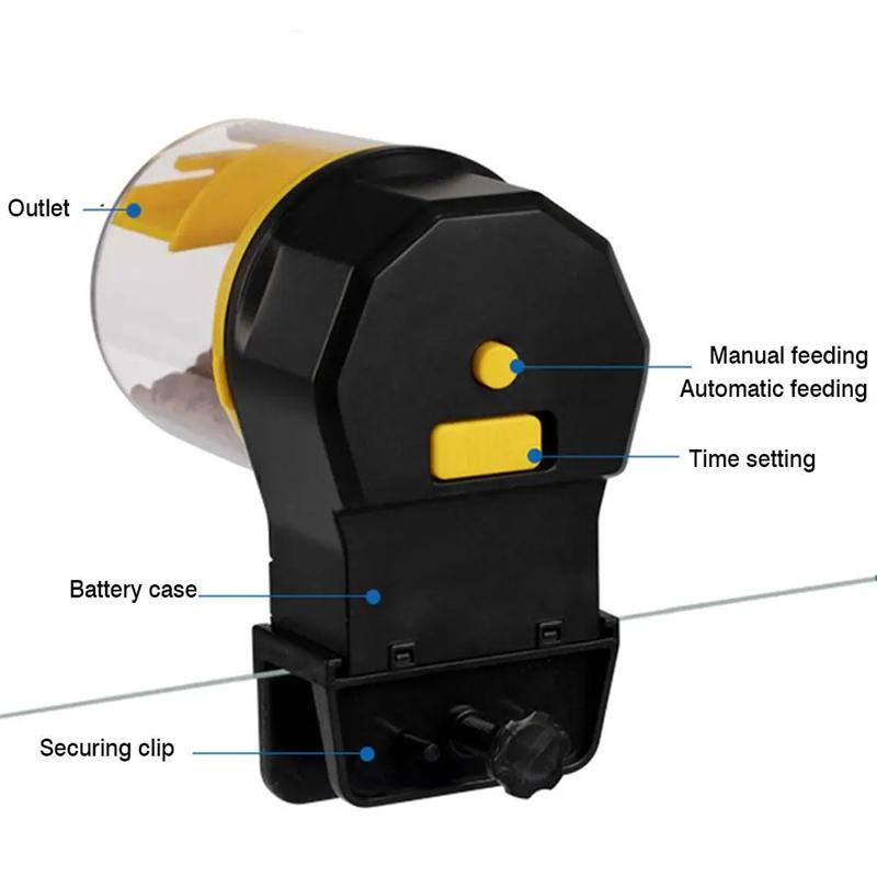 Nice Smart Automatic Fish Feeder Aquarium Digital Fish Tank Electrical Plastic Timer Feeder Food Feeding Portable Fish Feeder Tool
