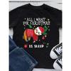 Christmas Sloth Print T Shirt Women Short Sleeve O Neck Loose Tshirt Summer Women Causal Tee Shirt Tops Camisetas Mujer