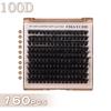 European-American D-Curl Cluster False Eyelashes: 10-18mm Natural, Dense, DIY Segments