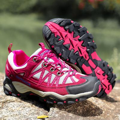 Spring and Autumn New Leather Outdoor Hiking Shoes Popular Men's Hiking Shoes Breathable Lightweight Sports Shoes Women