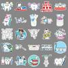 50 Sheets Protect Teeth Cartoon Stickers For Kids Students Graffiti Laptop Stationery Luggage Cute Sticker Dental Clinic Gifts