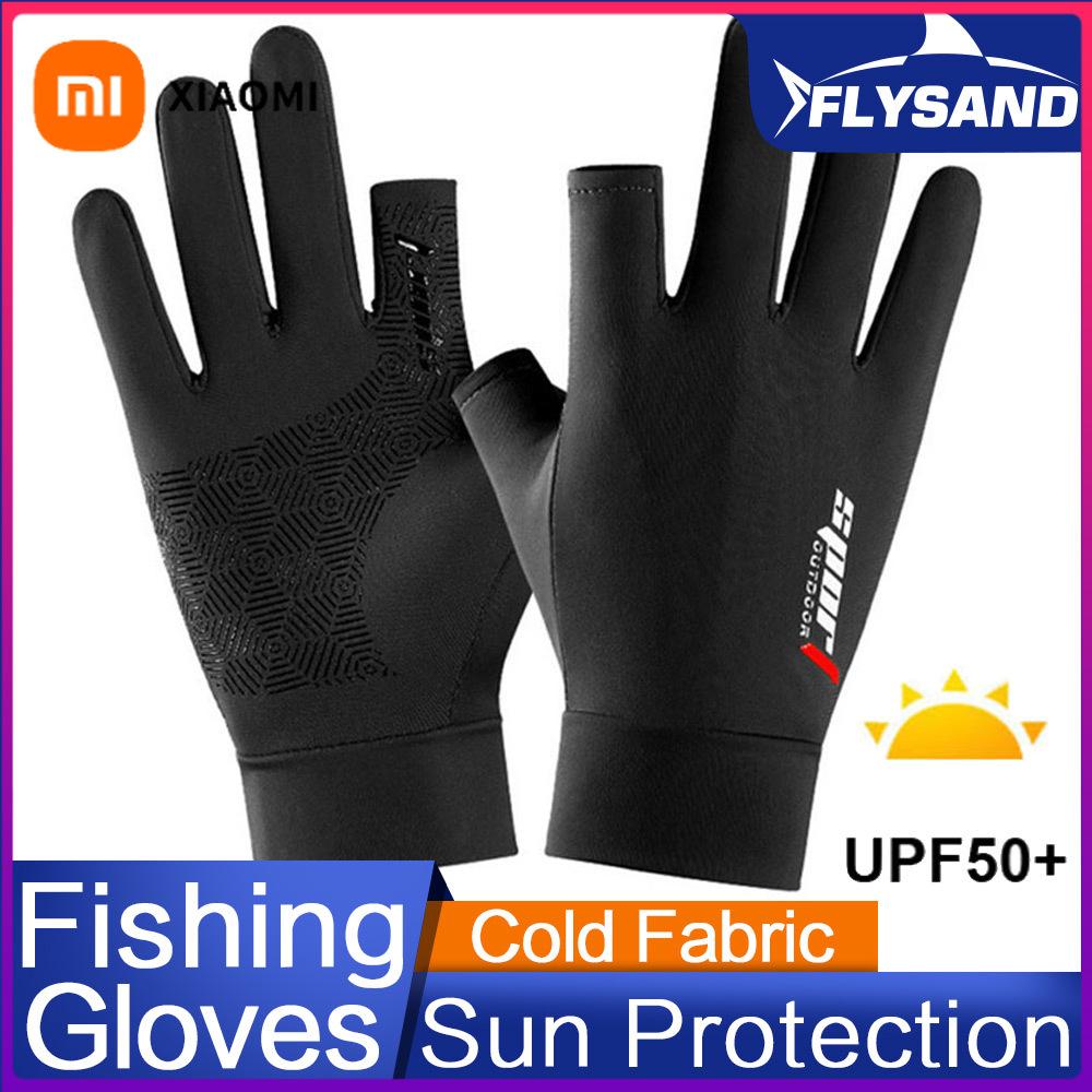 Xiaomi Guanti FLYSAND per la Pesca e la Cattura Proteggi Mano Professionali Rilascio Antiscivolo Guanti per Pesci Anti-UV Uomo Donna Guanto da Pesca Fresco Ghiaccio