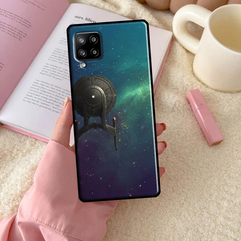 Space Ship Art For Samsung Galaxy A54 A34 A14 A52 A32 A12 A13 A33 A53 A15 A16 A26 A36 A56 A06 A35 A55 Case