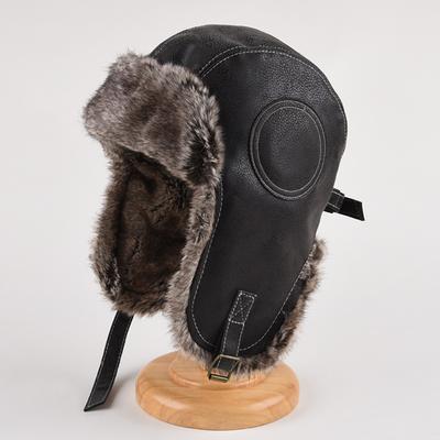 Winter Bomber Hat Men Women's Pilot Aviator Trapper Hat  Outdoor Motorcycle Windproof Warm Faux Fur Earflap Hat